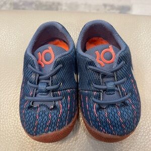 Kids Blue and Orange Shoes